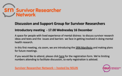 Discussion and Support Group – 16 December