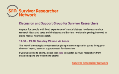 SRN Discussion and Support Group  – Tuesday 29 June