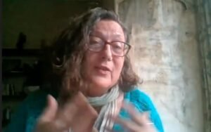 video still of Jacqui Lovell speaking